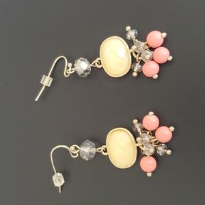 Drop Earrings Faux Pearls Fishhoonk